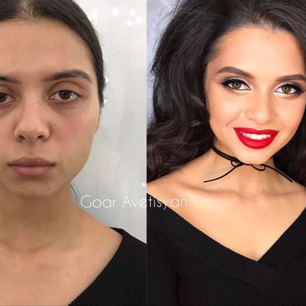 Woman + Makeup = Completely Another Woman…