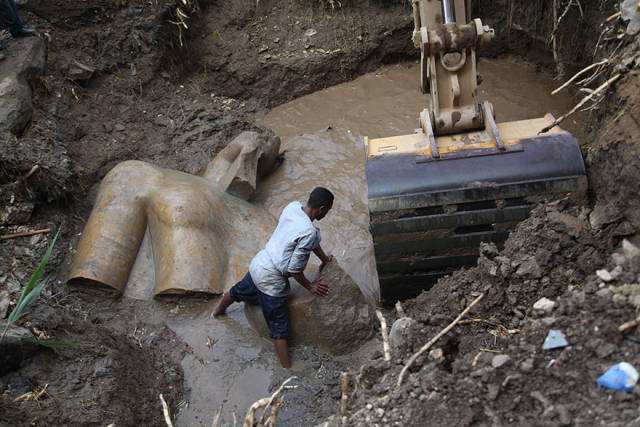 3000-Year-Old Statue Of Egypt’s Greatest Pharaoh Ramses II Was Found In Cairo’s Slums