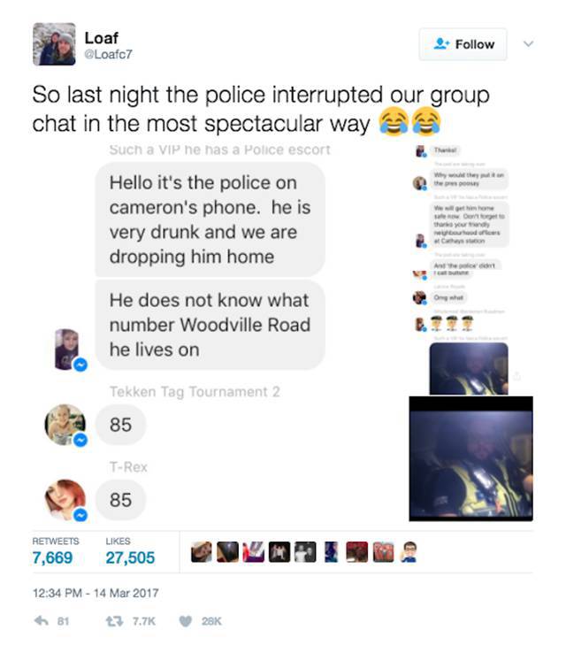 And What Would You Do If You Found Out A Cop Is In Your Group Chat?