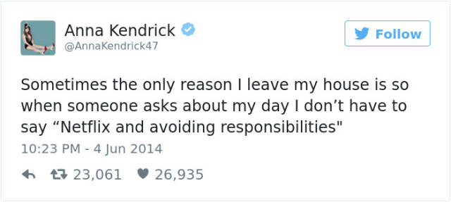 Anna Kendrick Never Fails With Her Hilarious Tweets