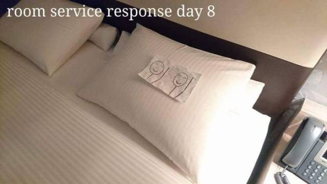 This Guy Turned Everyday Cleaning Of His Hotel Room Into A Quest. And Hotel Maids Were Up For It