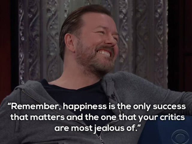 Ricky Gervais Is Certainly A Master Of A Sharp Word