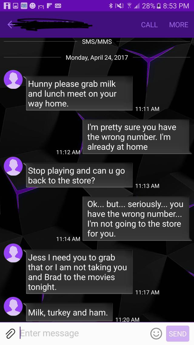 That Mom Not Believing She Had The Wrong Number Is What’s Called Persistence