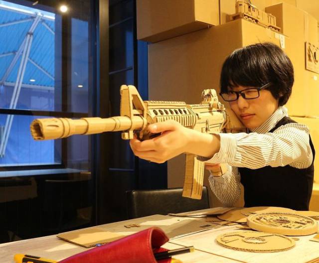 This Japanese Artist Gives Cardboard Boxes A New Life In The Form Of Art