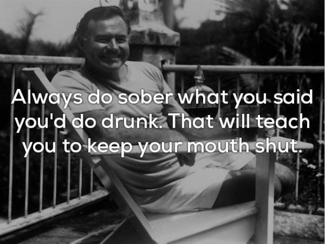 What A Wise Man Ernest Hemingway Was…