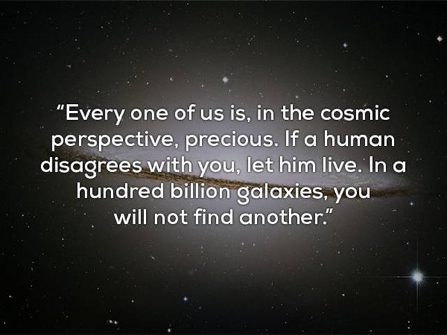 Carl Sagan Seems To Know And Be Eager To Reveal Lots Of Universe’s Secrets