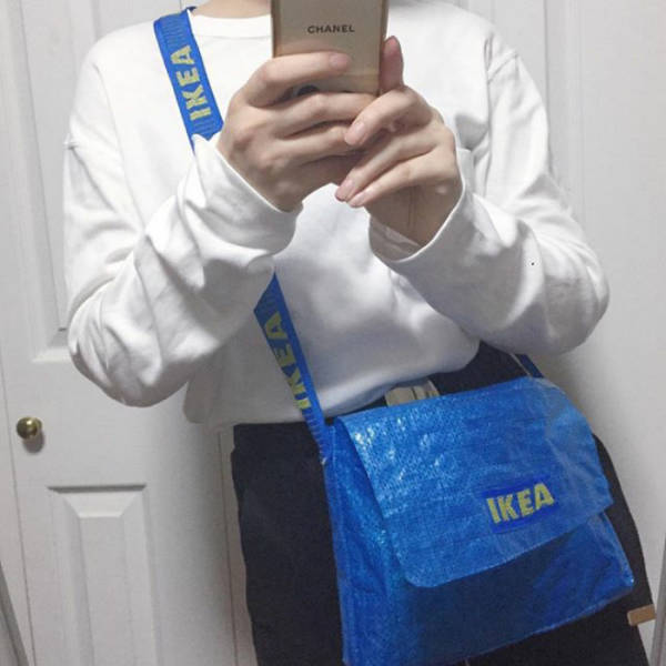 Turns Out, IKEA 99-Cent Bags Can Be Used To Create Very Nice Clothes!
