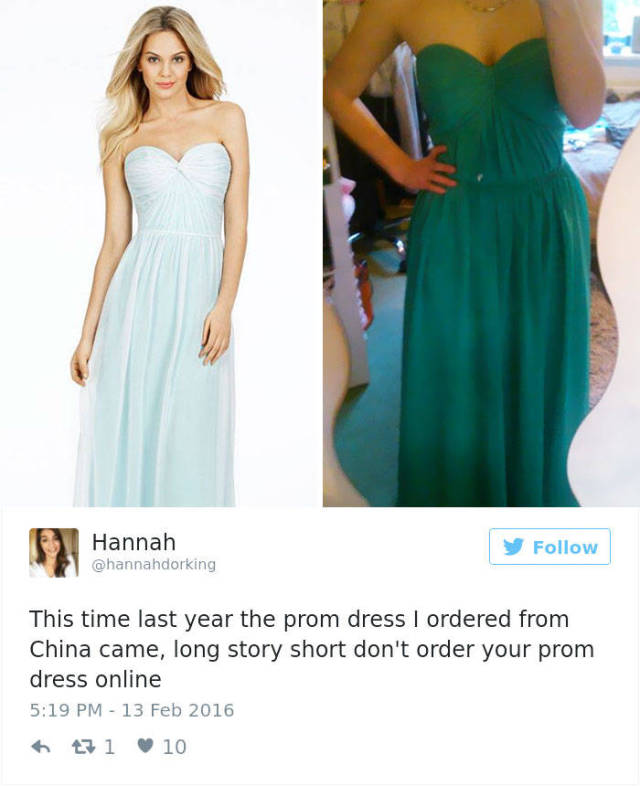 This Is Why You Never Should Order Your Prom  Dress  Online  