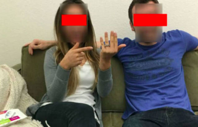 If You’re Posting A Cute Photo About Being Engaged, At Least Hide The Obvious Reason For That