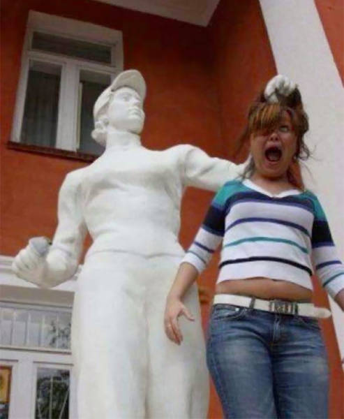 Statues Are Always Up For Participating In A Nice Photoshoot