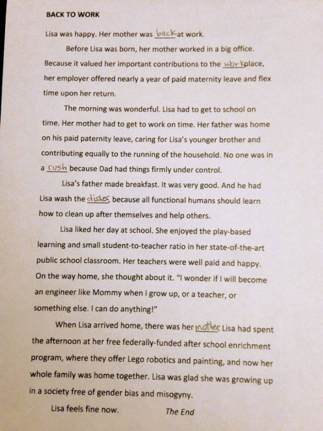 This Mom Found Her Daughter’s Homework Offensive So She Went Ahead And Changed Everything