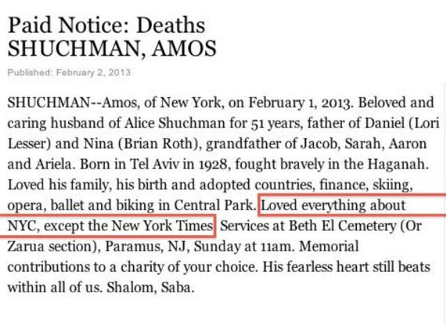 Humor Is Immortal, As These Comical Obituaries Prove