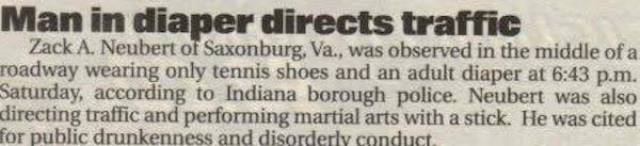 Police Blotter Is A Very Strange Place Indeed…