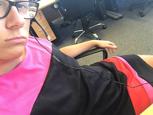 This Guy Found The Trickiest And The Cutest Way To Go Around Dress Code At His Work
