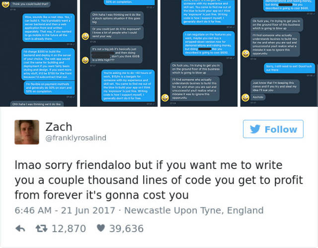 This Programmer Offered To Work For Free Didn’t Take Any Of That Sh#t Lightly!