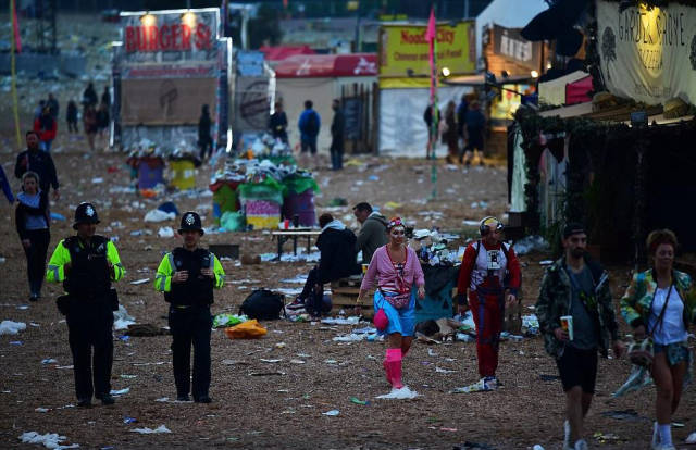 Glastonbury Revelers Have Left Tons Of Trash Behind Themselves