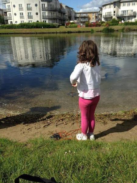This Little Girl Got Very Lucky While Fishing For The First Time