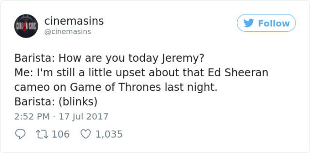 Ed Sheeran Has Invaded “Game Of Thrones” And The Internet Just Can’t Handle It