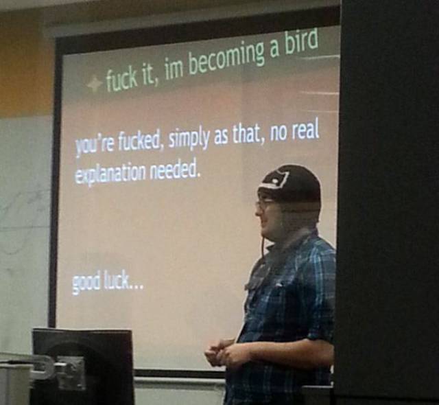 Class Presentations Always Get Awkward At One Point Or Another