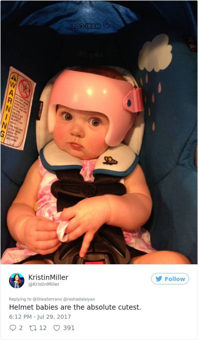 This Baby In Helmet Was The Reason His Family Went Viral On Twitter