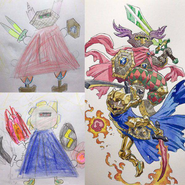 Kids Drawings Turned Into Spectacular Anime Characters