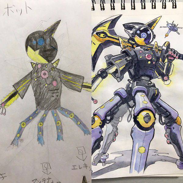 Kids Drawings Turned Into Spectacular Anime Characters