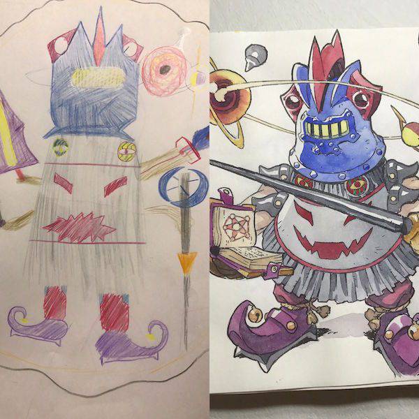 Kids Drawings Turned Into Spectacular Anime Characters