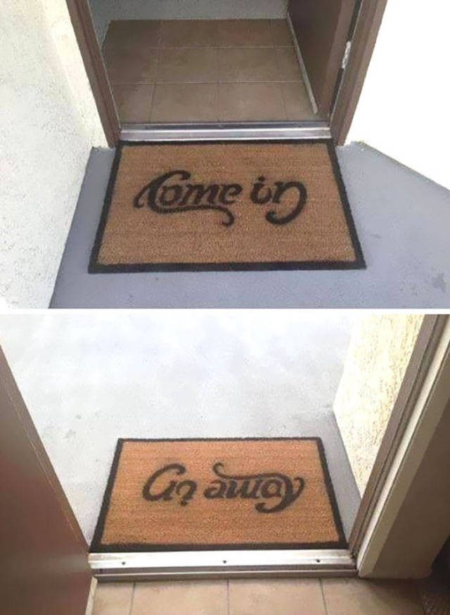 Come On, Be Creative With Your Doormat!