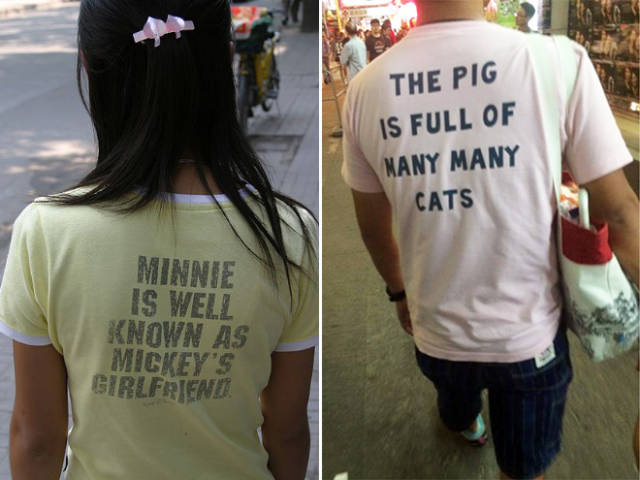 Asians Don’t Even Suspect That Anything Could Be Wrong With Their Clothes…