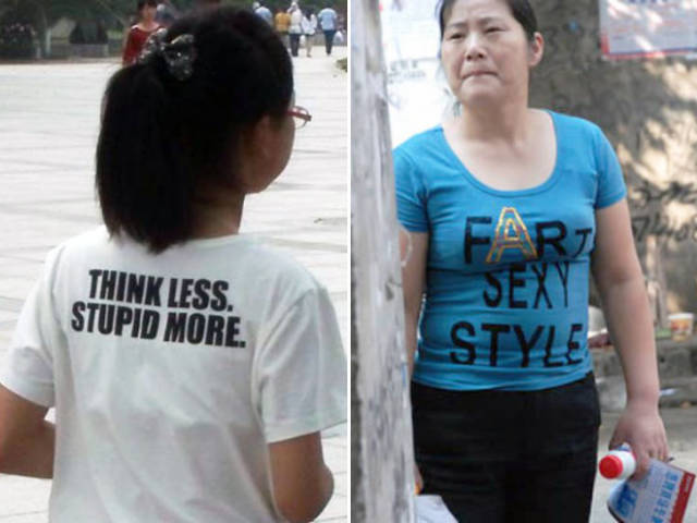 Asians Don’t Even Suspect That Anything Could Be Wrong With Their Clothes…