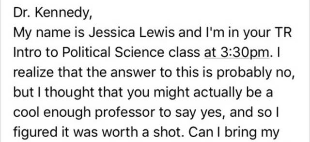 Even Professors Can Be Kind In Dire Situations