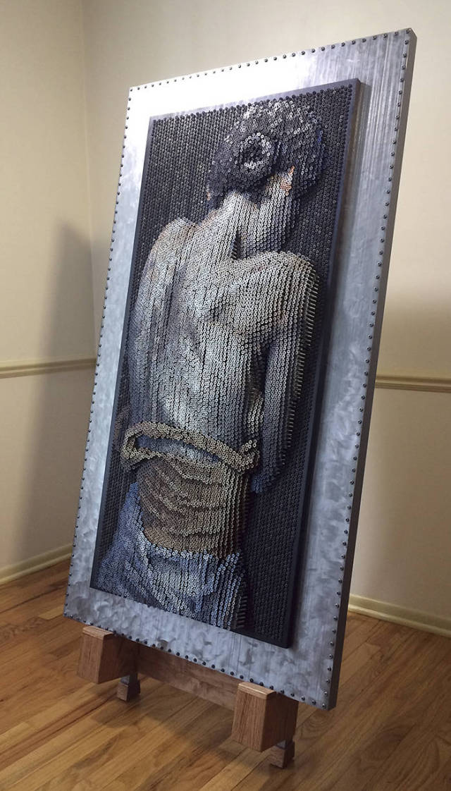 These Pieces Of Art Are Made Entirely From Screws!
