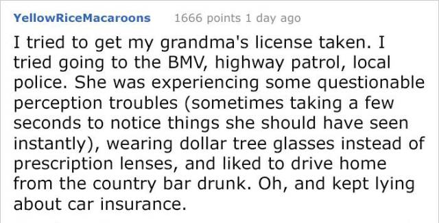 The Internet’s Response To A Question If Elder People Need Retesting Before Driving