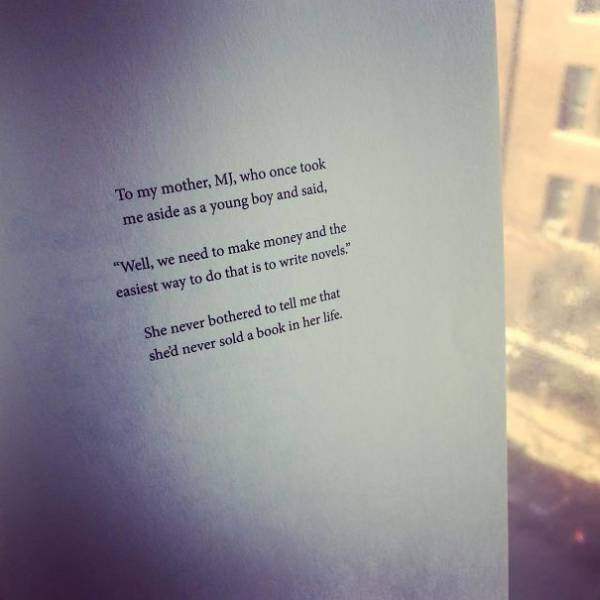 Not All Book Dedications Are Lame And Boring