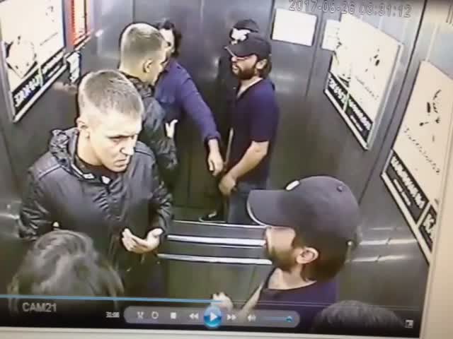 Fist Fight In The Elevator Is A Russian National Sport