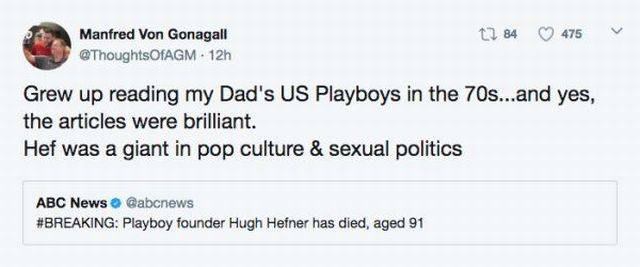 Internet Can’t Help But React To Hugh Hefner’s Passing