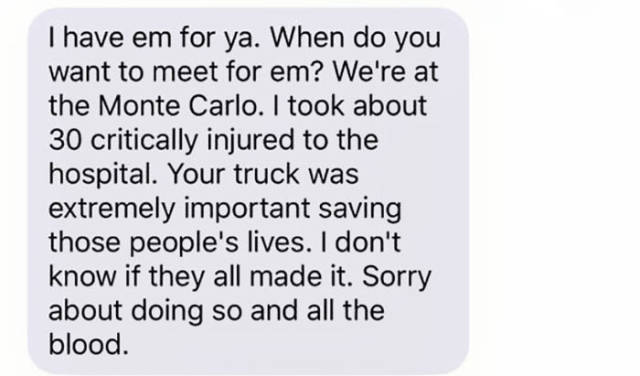 The Hero Who Took Someone’s Truck To Transport The Victims Of Las Vegas Shooting Was Finally Contacted By The Truck’s Owner