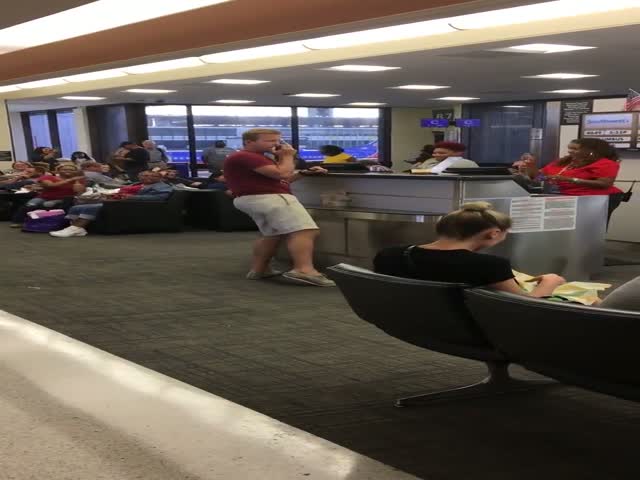 Guy Blasts It At The Airport