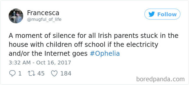 Hurricane Ophelia Is Nothing Against Irish Unbreakable Spirit