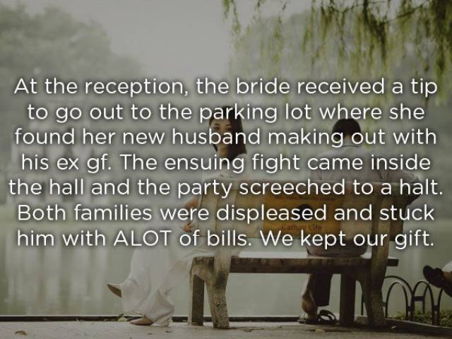 Some People Have Seen Quite Insane Stuff At Weddings…