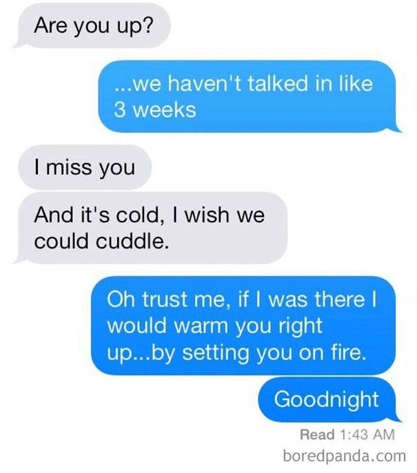 Texting Your Ex Is Like Walking Through A Mine Field