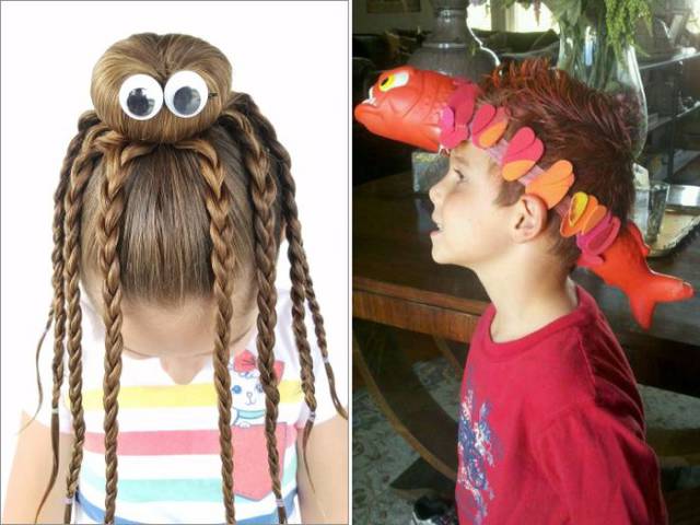 “Crazy Hair Day” At School Has Seen All Kinds Of Shocking Hairdos…