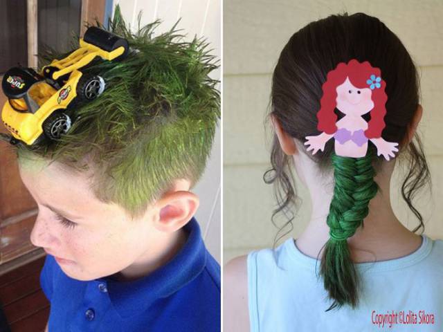 “Crazy Hair Day” At School Has Seen All Kinds Of Shocking Hairdos…