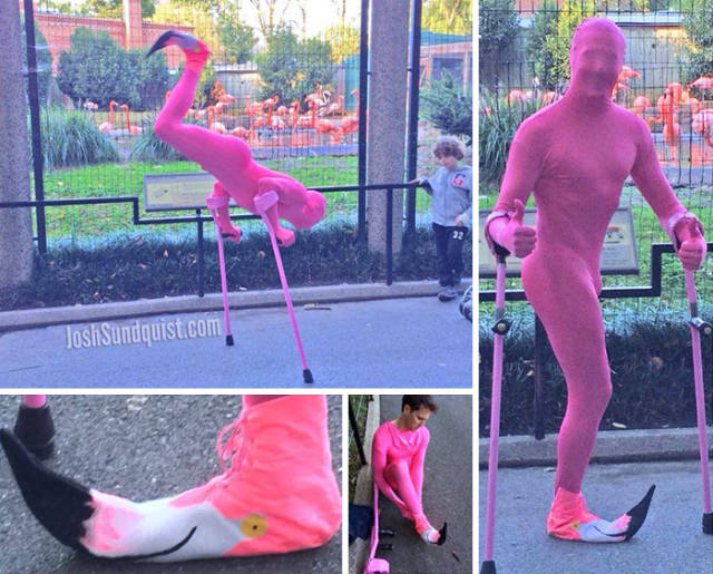 This One-Legged Guy Invents The Most Creative Halloween Costumes For Himself