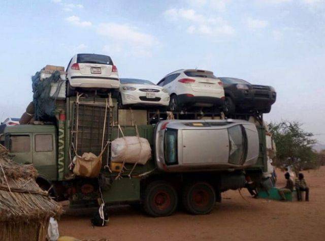 How Cars Are Transported Through Sudanese Deserts