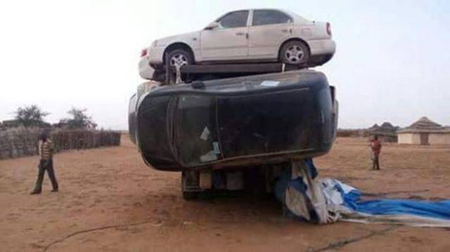 How Cars Are Transported Through Sudanese Deserts