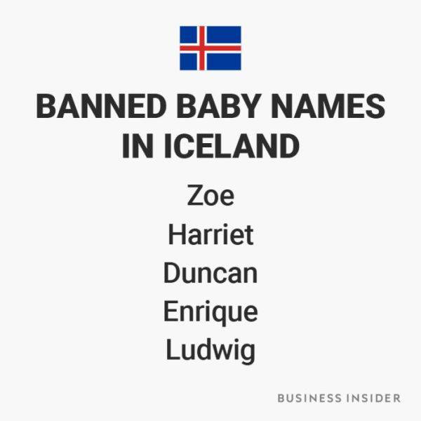 You Can’t Name Your Child Like This In Certain Countries Around The World