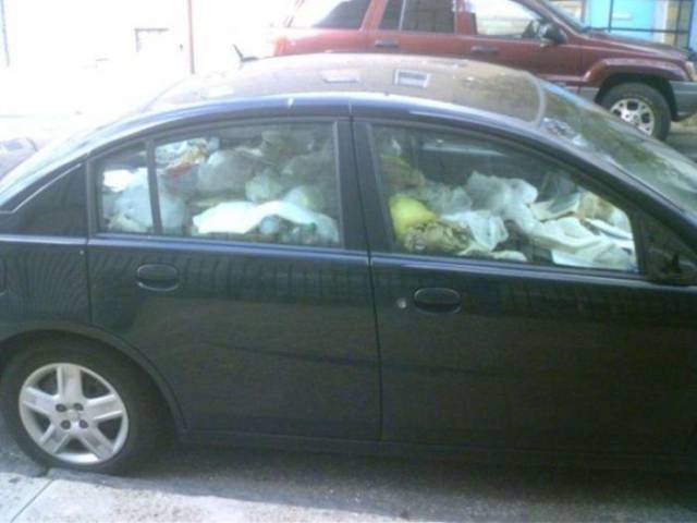 When A Car Turns Into A Trash Can