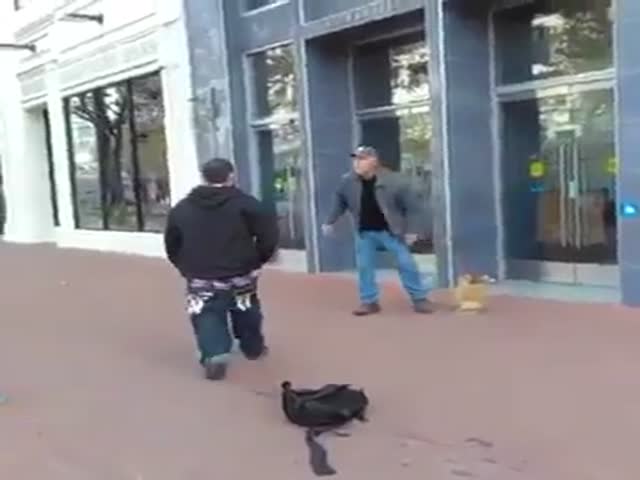 Young Bully Gets What He Deserves From An Elder Man