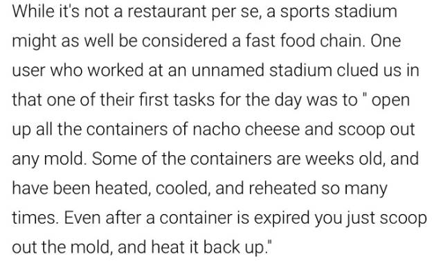Restaurants Have Too Much Gross Stuff Inside
